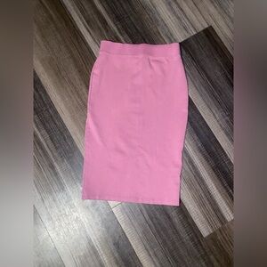 Iris Pink Pencil Skirt for Women